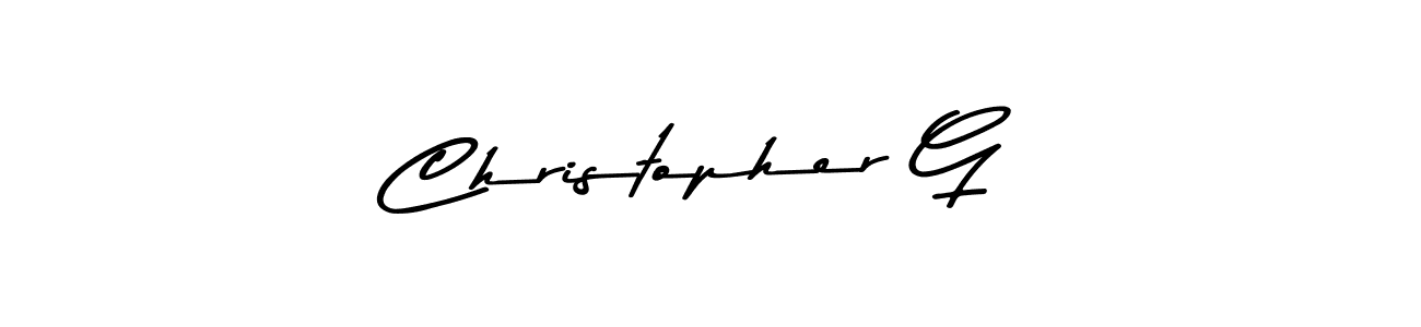 How to make Christopher G signature? Asem Kandis PERSONAL USE is a professional autograph style. Create handwritten signature for Christopher G name. Christopher G signature style 9 images and pictures png