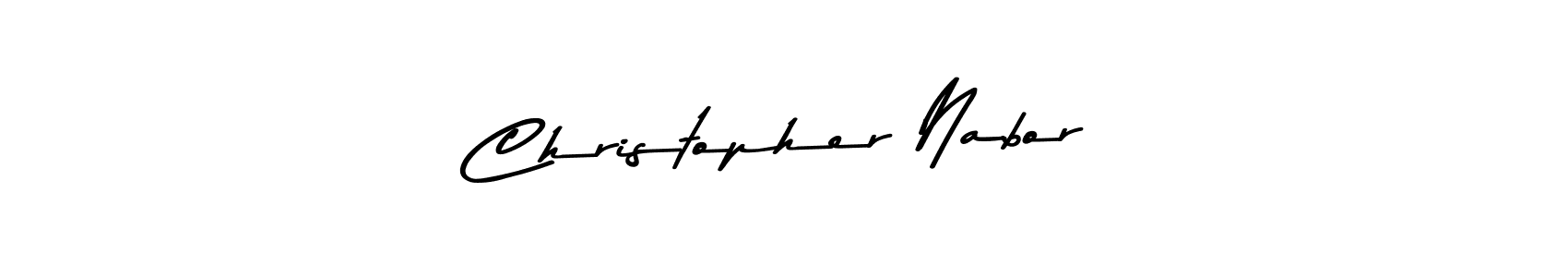 How to Draw Christopher Nabor signature style? Asem Kandis PERSONAL USE is a latest design signature styles for name Christopher Nabor. Christopher Nabor signature style 9 images and pictures png