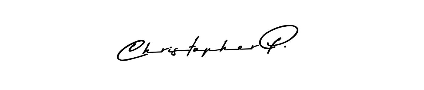 Design your own signature with our free online signature maker. With this signature software, you can create a handwritten (Asem Kandis PERSONAL USE) signature for name Christopher P.. Christopher P. signature style 9 images and pictures png