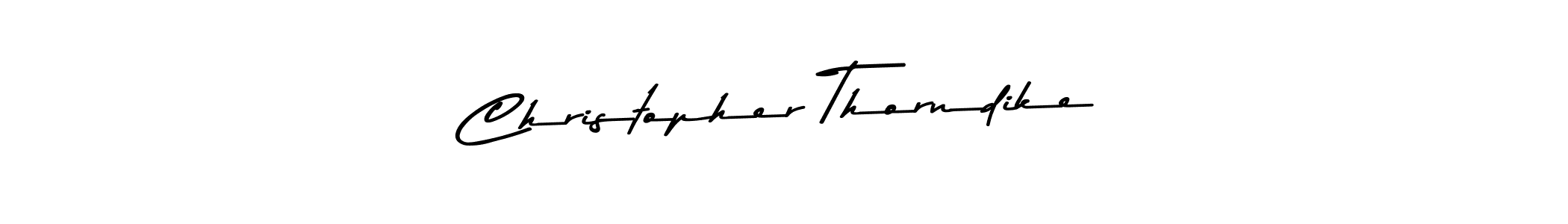 Christopher Thorndike stylish signature style. Best Handwritten Sign (Asem Kandis PERSONAL USE) for my name. Handwritten Signature Collection Ideas for my name Christopher Thorndike. Christopher Thorndike signature style 9 images and pictures png