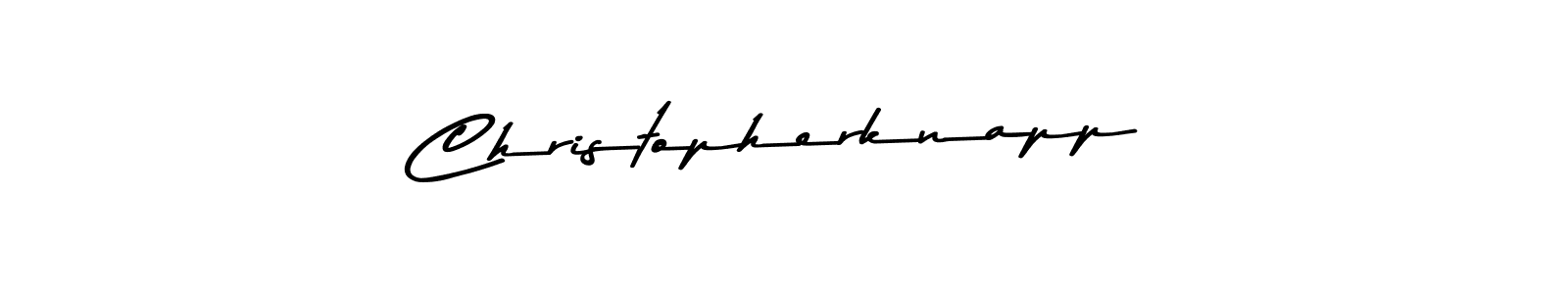 How to make Christopherknapp signature? Asem Kandis PERSONAL USE is a professional autograph style. Create handwritten signature for Christopherknapp name. Christopherknapp signature style 9 images and pictures png