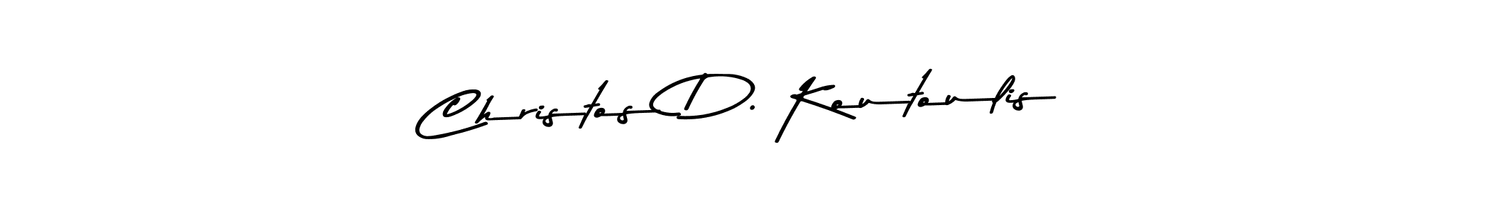 How to make Christos D. Koutoulis name signature. Use Asem Kandis PERSONAL USE style for creating short signs online. This is the latest handwritten sign. Christos D. Koutoulis signature style 9 images and pictures png