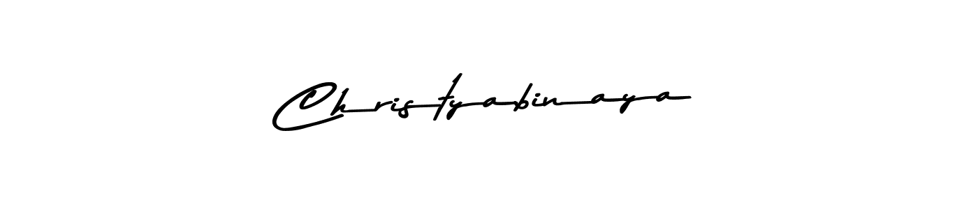 Christyabinaya stylish signature style. Best Handwritten Sign (Asem Kandis PERSONAL USE) for my name. Handwritten Signature Collection Ideas for my name Christyabinaya. Christyabinaya signature style 9 images and pictures png