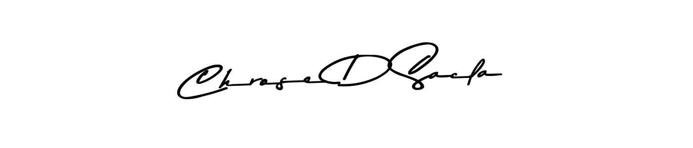 Design your own signature with our free online signature maker. With this signature software, you can create a handwritten (Asem Kandis PERSONAL USE) signature for name Chrose D Sacla. Chrose D Sacla signature style 9 images and pictures png