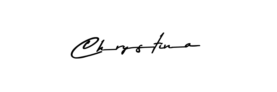 Design your own signature with our free online signature maker. With this signature software, you can create a handwritten (Asem Kandis PERSONAL USE) signature for name Chrystina. Chrystina signature style 9 images and pictures png