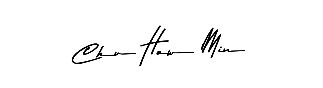 Chu How Min stylish signature style. Best Handwritten Sign (Asem Kandis PERSONAL USE) for my name. Handwritten Signature Collection Ideas for my name Chu How Min. Chu How Min signature style 9 images and pictures png
