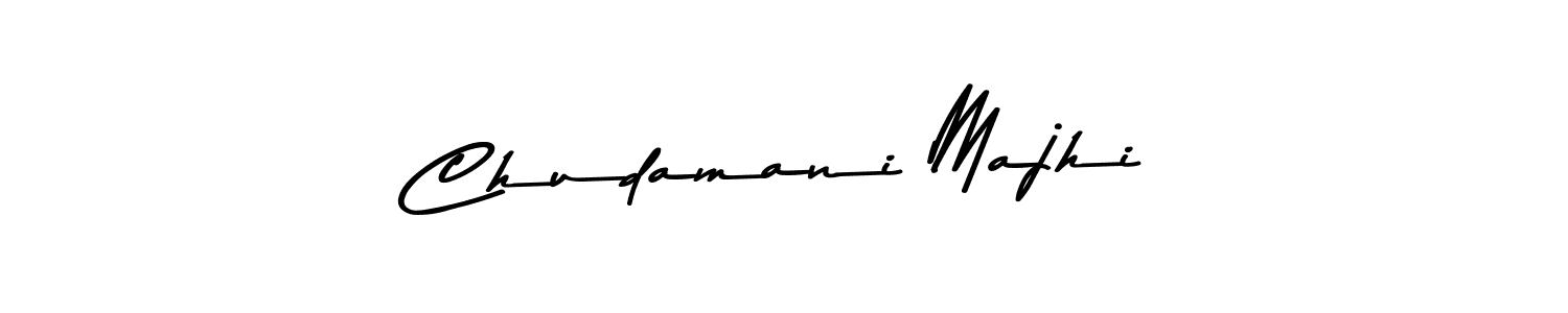 Design your own signature with our free online signature maker. With this signature software, you can create a handwritten (Asem Kandis PERSONAL USE) signature for name Chudamani Majhi. Chudamani Majhi signature style 9 images and pictures png