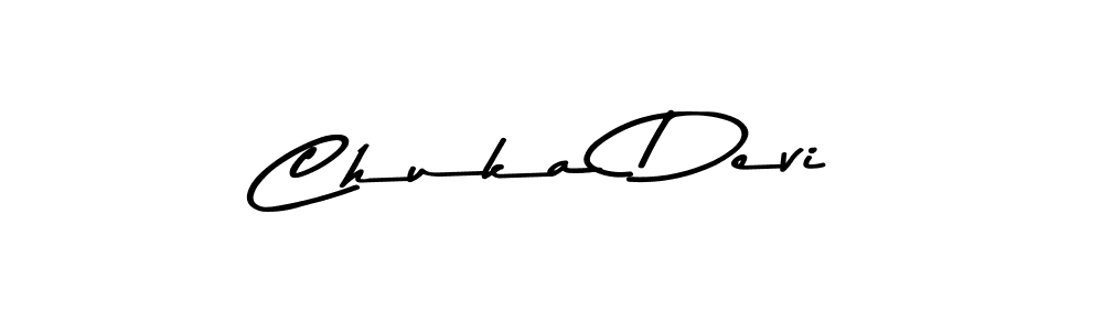 How to make Chuka Devi signature? Asem Kandis PERSONAL USE is a professional autograph style. Create handwritten signature for Chuka Devi name. Chuka Devi signature style 9 images and pictures png