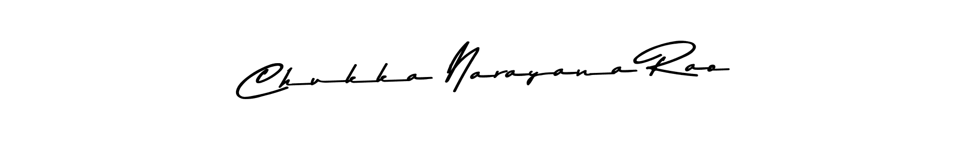 Create a beautiful signature design for name Chukka Narayana Rao. With this signature (Asem Kandis PERSONAL USE) fonts, you can make a handwritten signature for free. Chukka Narayana Rao signature style 9 images and pictures png