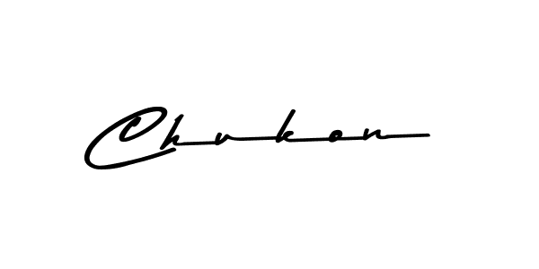 Use a signature maker to create a handwritten signature online. With this signature software, you can design (Asem Kandis PERSONAL USE) your own signature for name Chukon. Chukon signature style 9 images and pictures png