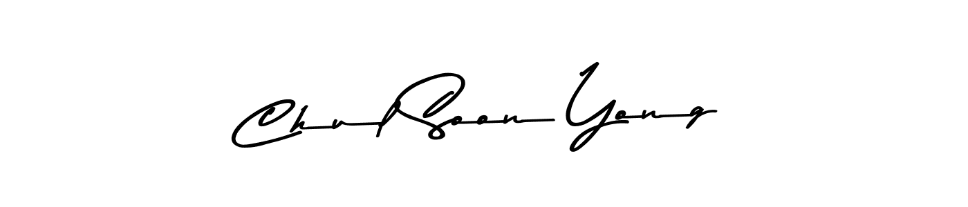 Design your own signature with our free online signature maker. With this signature software, you can create a handwritten (Asem Kandis PERSONAL USE) signature for name Chul Soon Yong. Chul Soon Yong signature style 9 images and pictures png