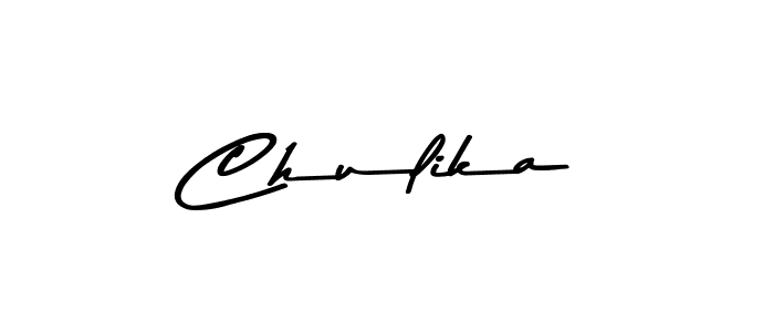 Use a signature maker to create a handwritten signature online. With this signature software, you can design (Asem Kandis PERSONAL USE) your own signature for name Chulika. Chulika signature style 9 images and pictures png