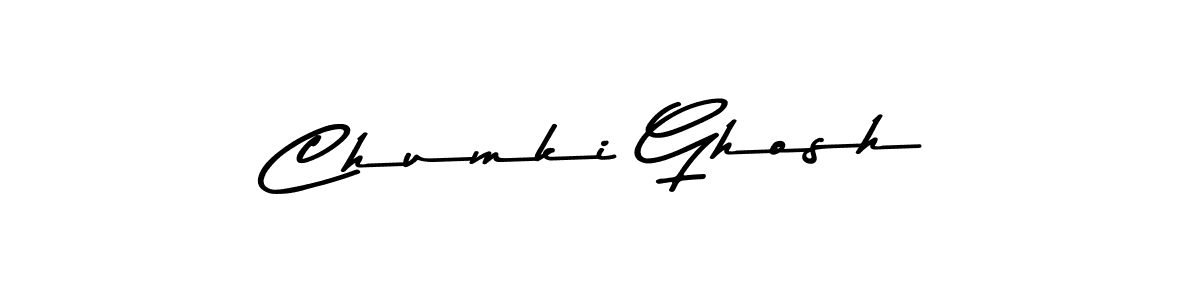 Design your own signature with our free online signature maker. With this signature software, you can create a handwritten (Asem Kandis PERSONAL USE) signature for name Chumki Ghosh. Chumki Ghosh signature style 9 images and pictures png