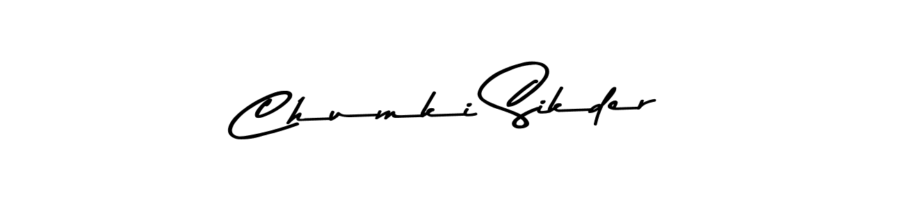 The best way (Asem Kandis PERSONAL USE) to make a short signature is to pick only two or three words in your name. The name Chumki Sikder include a total of six letters. For converting this name. Chumki Sikder signature style 9 images and pictures png