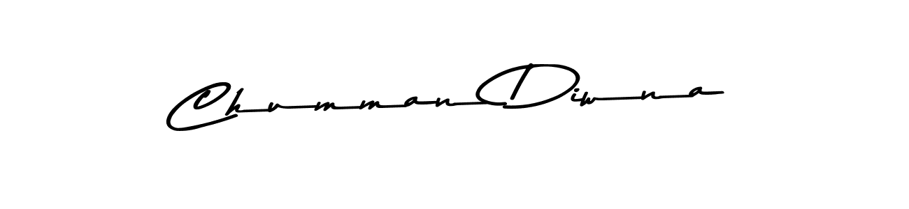 Make a beautiful signature design for name Chumman Diwna. With this signature (Asem Kandis PERSONAL USE) style, you can create a handwritten signature for free. Chumman Diwna signature style 9 images and pictures png
