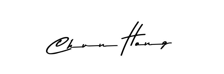 Chun Hong stylish signature style. Best Handwritten Sign (Asem Kandis PERSONAL USE) for my name. Handwritten Signature Collection Ideas for my name Chun Hong. Chun Hong signature style 9 images and pictures png