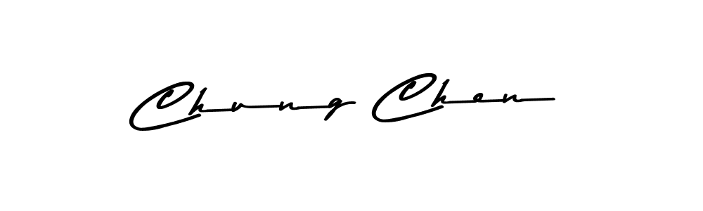 The best way (Asem Kandis PERSONAL USE) to make a short signature is to pick only two or three words in your name. The name Chung Chen include a total of six letters. For converting this name. Chung Chen signature style 9 images and pictures png