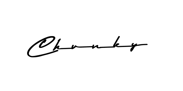 Make a beautiful signature design for name Chunky. With this signature (Asem Kandis PERSONAL USE) style, you can create a handwritten signature for free. Chunky signature style 9 images and pictures png