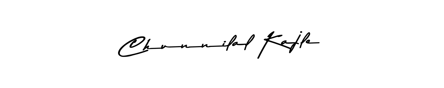The best way (Asem Kandis PERSONAL USE) to make a short signature is to pick only two or three words in your name. The name Chunnilal Kajle include a total of six letters. For converting this name. Chunnilal Kajle signature style 9 images and pictures png