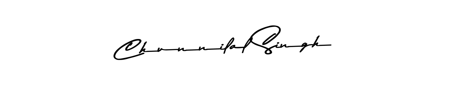 Make a beautiful signature design for name Chunnilal Singh. With this signature (Asem Kandis PERSONAL USE) style, you can create a handwritten signature for free. Chunnilal Singh signature style 9 images and pictures png