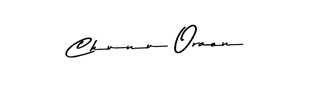 Create a beautiful signature design for name Chunu Oraon. With this signature (Asem Kandis PERSONAL USE) fonts, you can make a handwritten signature for free. Chunu Oraon signature style 9 images and pictures png