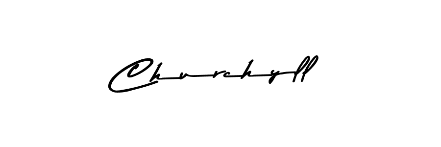 How to make Churchyll signature? Asem Kandis PERSONAL USE is a professional autograph style. Create handwritten signature for Churchyll name. Churchyll signature style 9 images and pictures png