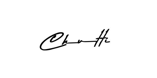 Make a beautiful signature design for name Chutti. With this signature (Asem Kandis PERSONAL USE) style, you can create a handwritten signature for free. Chutti signature style 9 images and pictures png