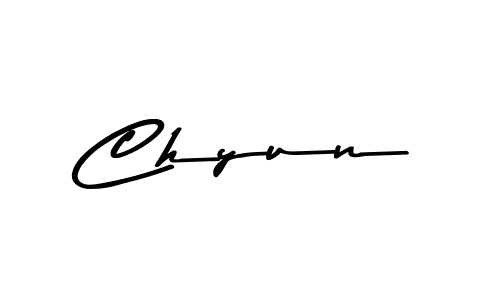 Design your own signature with our free online signature maker. With this signature software, you can create a handwritten (Asem Kandis PERSONAL USE) signature for name Chyun. Chyun signature style 9 images and pictures png