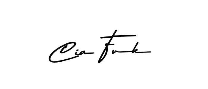 Create a beautiful signature design for name Cia Fuk. With this signature (Asem Kandis PERSONAL USE) fonts, you can make a handwritten signature for free. Cia Fuk signature style 9 images and pictures png