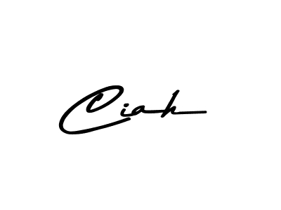 Design your own signature with our free online signature maker. With this signature software, you can create a handwritten (Asem Kandis PERSONAL USE) signature for name Ciah. Ciah signature style 9 images and pictures png