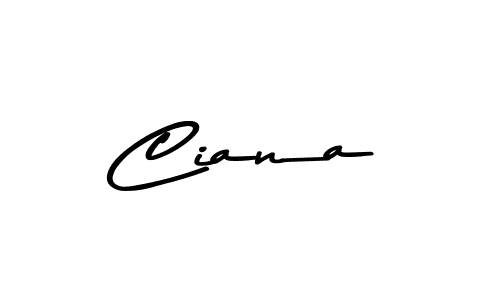 Design your own signature with our free online signature maker. With this signature software, you can create a handwritten (Asem Kandis PERSONAL USE) signature for name Ciana. Ciana signature style 9 images and pictures png