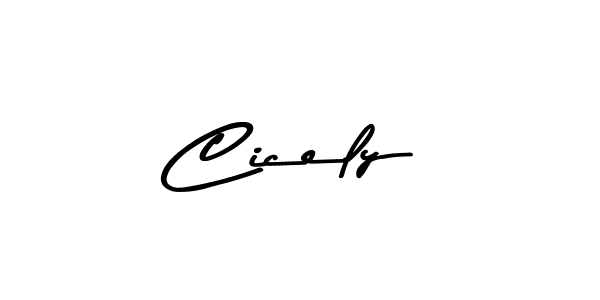 You should practise on your own different ways (Asem Kandis PERSONAL USE) to write your name (Cicely) in signature. don't let someone else do it for you. Cicely signature style 9 images and pictures png