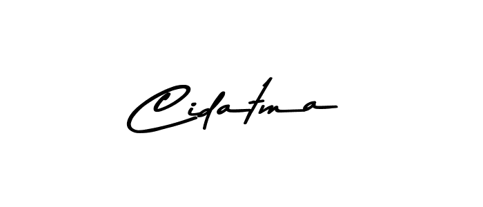 Create a beautiful signature design for name Cidatma. With this signature (Asem Kandis PERSONAL USE) fonts, you can make a handwritten signature for free. Cidatma signature style 9 images and pictures png