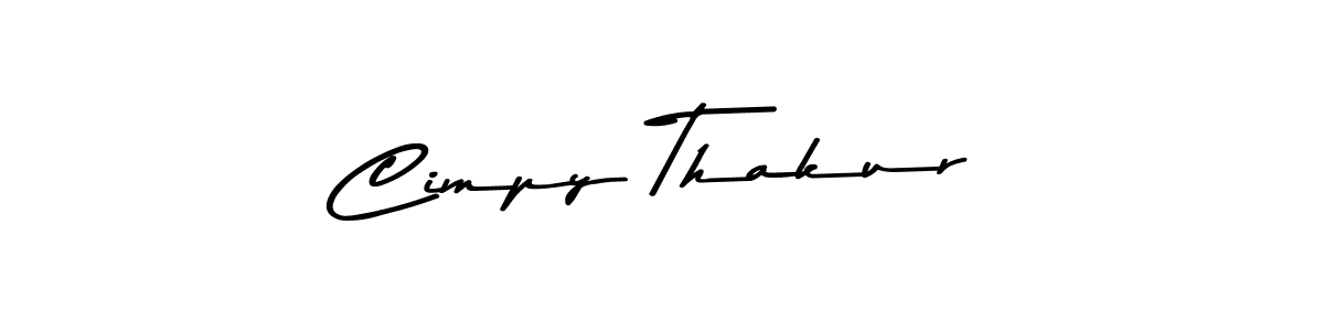 Make a beautiful signature design for name Cimpy Thakur. With this signature (Asem Kandis PERSONAL USE) style, you can create a handwritten signature for free. Cimpy Thakur signature style 9 images and pictures png