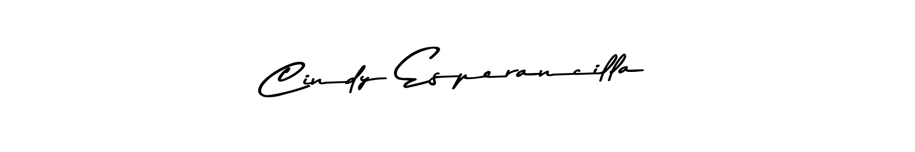 Make a beautiful signature design for name Cindy Esperancilla. With this signature (Asem Kandis PERSONAL USE) style, you can create a handwritten signature for free. Cindy Esperancilla signature style 9 images and pictures png