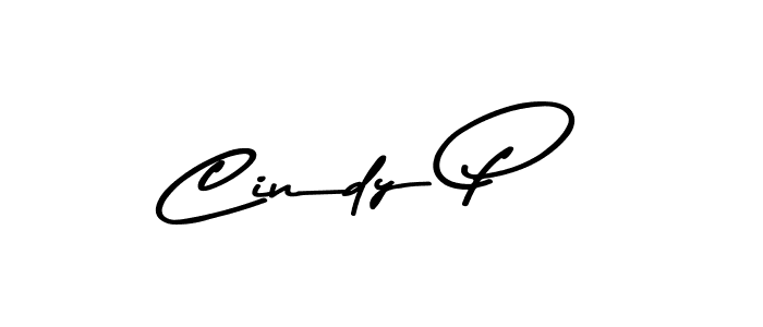 Create a beautiful signature design for name Cindy P. With this signature (Asem Kandis PERSONAL USE) fonts, you can make a handwritten signature for free. Cindy P signature style 9 images and pictures png