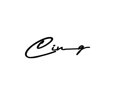 How to make Cing signature? Asem Kandis PERSONAL USE is a professional autograph style. Create handwritten signature for Cing name. Cing signature style 9 images and pictures png