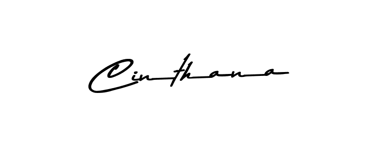 Make a beautiful signature design for name Cinthana. With this signature (Asem Kandis PERSONAL USE) style, you can create a handwritten signature for free. Cinthana signature style 9 images and pictures png
