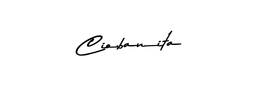 Similarly Asem Kandis PERSONAL USE is the best handwritten signature design. Signature creator online .You can use it as an online autograph creator for name Ciobanita. Ciobanita signature style 9 images and pictures png