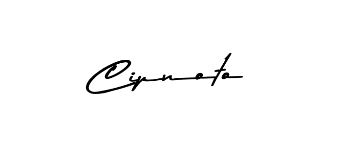 How to make Cipnoto name signature. Use Asem Kandis PERSONAL USE style for creating short signs online. This is the latest handwritten sign. Cipnoto signature style 9 images and pictures png