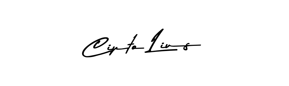 You can use this online signature creator to create a handwritten signature for the name Cipto Lius. This is the best online autograph maker. Cipto Lius signature style 9 images and pictures png