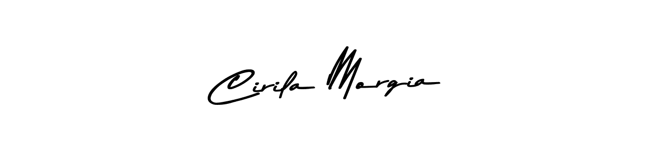 The best way (Asem Kandis PERSONAL USE) to make a short signature is to pick only two or three words in your name. The name Cirila Morgia include a total of six letters. For converting this name. Cirila Morgia signature style 9 images and pictures png