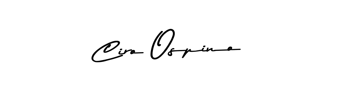 Ciro Ospino stylish signature style. Best Handwritten Sign (Asem Kandis PERSONAL USE) for my name. Handwritten Signature Collection Ideas for my name Ciro Ospino. Ciro Ospino signature style 9 images and pictures png
