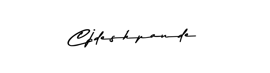 The best way (Asem Kandis PERSONAL USE) to make a short signature is to pick only two or three words in your name. The name Cjdeshpande include a total of six letters. For converting this name. Cjdeshpande signature style 9 images and pictures png