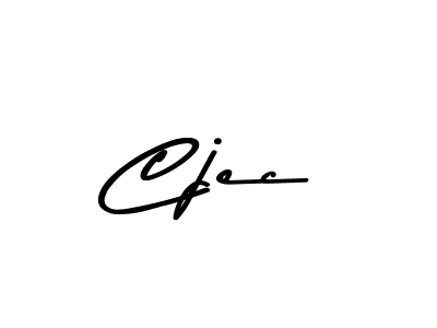 How to make Cjec name signature. Use Asem Kandis PERSONAL USE style for creating short signs online. This is the latest handwritten sign. Cjec signature style 9 images and pictures png