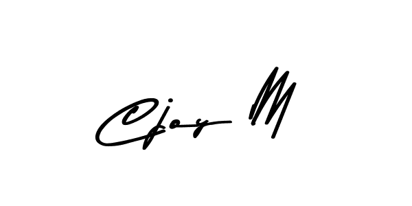 Design your own signature with our free online signature maker. With this signature software, you can create a handwritten (Asem Kandis PERSONAL USE) signature for name Cjoy M. Cjoy M signature style 9 images and pictures png