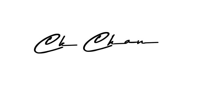 Design your own signature with our free online signature maker. With this signature software, you can create a handwritten (Asem Kandis PERSONAL USE) signature for name Ck Chan. Ck Chan signature style 9 images and pictures png