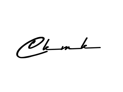 Design your own signature with our free online signature maker. With this signature software, you can create a handwritten (Asem Kandis PERSONAL USE) signature for name Ckmk. Ckmk signature style 9 images and pictures png