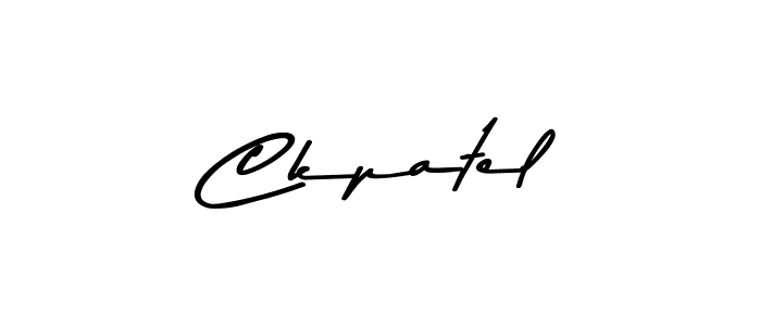 How to make Ckpatel name signature. Use Asem Kandis PERSONAL USE style for creating short signs online. This is the latest handwritten sign. Ckpatel signature style 9 images and pictures png