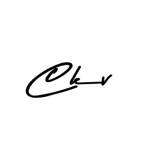 Make a beautiful signature design for name Ckv. With this signature (Asem Kandis PERSONAL USE) style, you can create a handwritten signature for free. Ckv signature style 9 images and pictures png